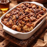 Pecan Raisin Bread Morning Casserole
