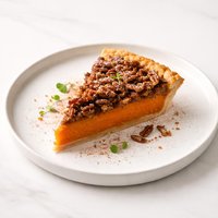 Pecan Topped Carrot Pie