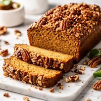 Pecan Topped Pumpkin Bread