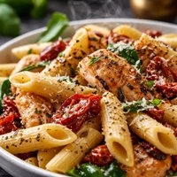 Penne Chicken with Sun Dried Tomatoes