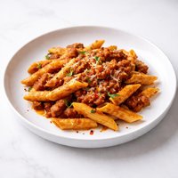 Penne Pasta with Sausage and Spicy Tomato Sauce