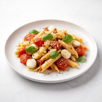 Penne Pasta with Tomatoes and Cheese