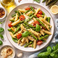 Penne with Asparagus