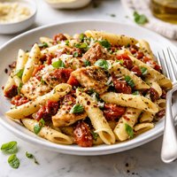 Penne with Chicken and Sun Dried Tomatoes