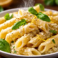 Penne with Lemon Ricotta and Basil