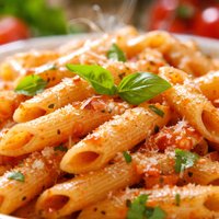 Penne with Light Rosy Tomato Sauce