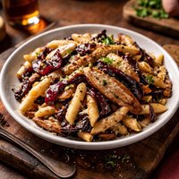 Penne with Roasted Chicken and Radicchio