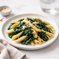 Penne with Spinach and Garlic
