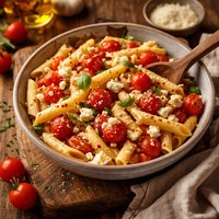 Penne with Tomatoes and Feta