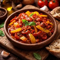 Peperonata Peppers Tomatoes Onions