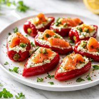 Peperoncini Stuffed with Smoked Salmon
