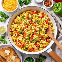 Pepper Cheese Scramble