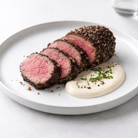 Pepper Crusted Beef Tenderloin with Horseradish Sauce