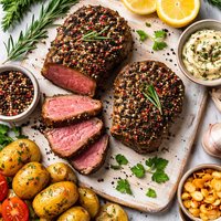 Pepper Crusted Filet Mignon