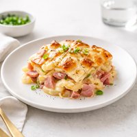 Pepper Jack Ham and Potato Casserole