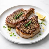 Pepper Rubbed Pork Chops