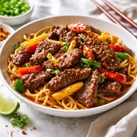 Pepper Steak and Noodles