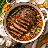 Peppered Beef Brisket in Beer