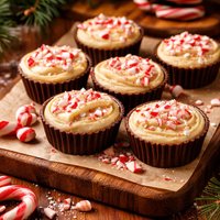 Peppermint Butter Fudge Cups