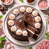 Peppermint Chocolate Cake