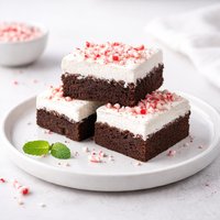 Peppermint Cloud Brownies