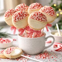 Peppermint Cookie Lolli Pops