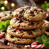 Peppermint Mint Chocolate Chip Cookies