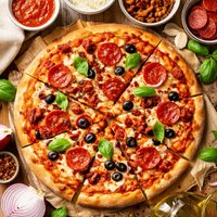 Pepperoni and Sausage Pizza