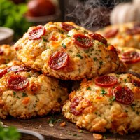 Pepperoni Drop Biscuits