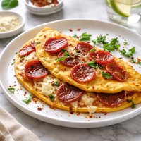 Pepperoni Pizza Omelet