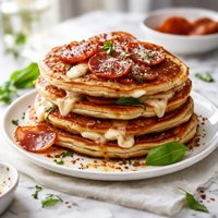 Pepperoni Pizza Pancakes
