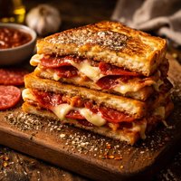 Pepperoni Pizza Sandwich