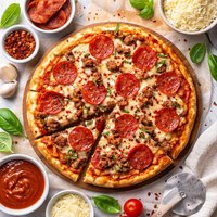 Pepperoni Sausage Pizza