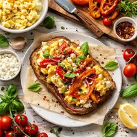 Peppers and Eggs Sandwich