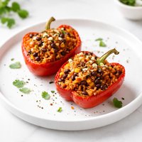 Peppers Stuffed with Chorizo and Rice