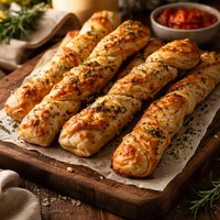 Peppery Cheese Breadsticks