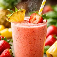 Perfect Pineapple Strawberry Smoothie Healthy Too
