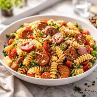 Perfect Spicy Sausage Pasta Salad