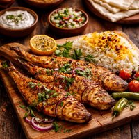 Persian Iranian Maahi Kabab Fish