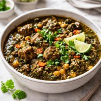 Persian Lamb and Chickpea Stew Qormeh Sabzi