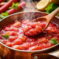 Persian Rhubarb Syrup