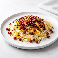 Persian Rice with Barberries Zereshk Polow