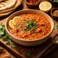 Persian Style Red Lentil and Tomato Soup