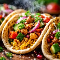 Persian Tacos W Vegetarian Option