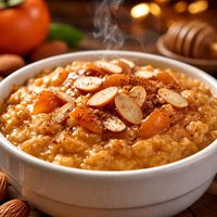 Persimmon Almond Pudding