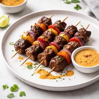 Peruvian Beef Kabobs with Pepper Sauce