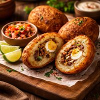 Peruvian Stuffed Potatoes Papa Rellena