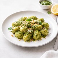 Pesto and Lemon Gnocchi