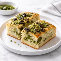 Pesto and Olive Focaccia Bread Machine