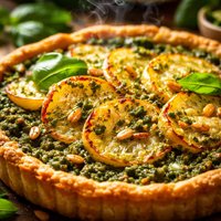 Pesto and Potato Tart
